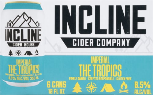 Incline Cider Company Imperial The Tropics Craft Cider Perspective: back