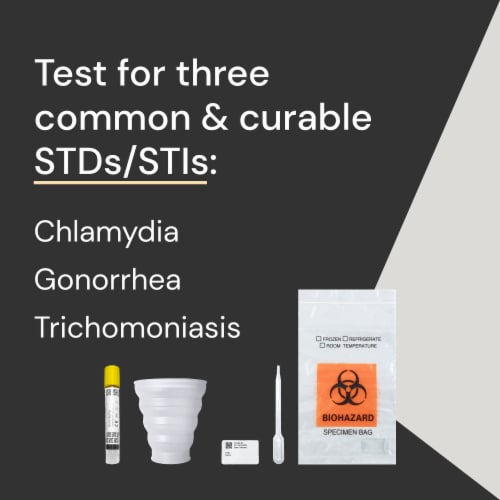 Simple HealthKit At-Home Common STD Test For Chlamydia-Gonorrhea-Trichomoniasis Perspective: back