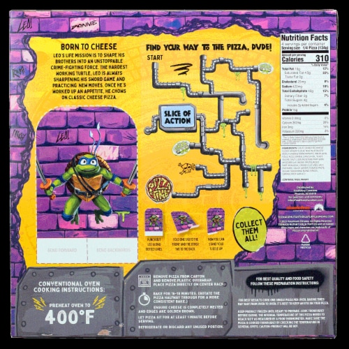 Teenage Mutant Ninja Turtles Cheese Original Crust Frozen Pizza, 18.9