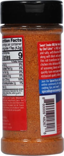 Spiced Up Brown Sugar Bourbon BBQ Rub Seasoning Perspective: back