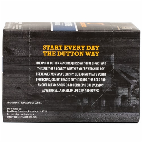 Yellowstone™ Ranch House Dark Roast Coffee Pods Perspective: back