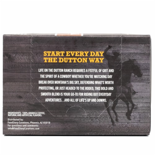 Yellowstone® Caramel Oatmeal Light Roast Single Serve Coffee Cups Perspective: back