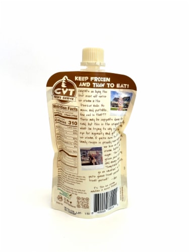 CVT Soft Serve™ Vanilla Ice Cream Pouch Perspective: back