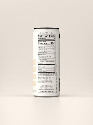 Beekeeper Vanilla Latte Cold Brew Coffee Perspective: back