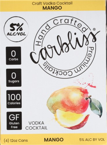 Carbliss® Mango Vodka Cocktail Perspective: back