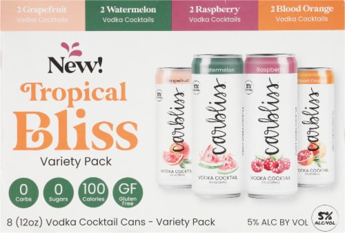 Carbliss® Tropical Bliss Variety Pack Perspective: back