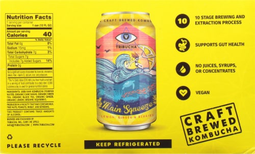 Tribucha Main Squeeze Kombucha Pack Perspective: back