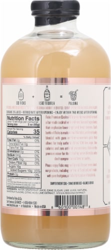 Ficks Paloma All Natural Premium Cocktail Mix Perspective: back