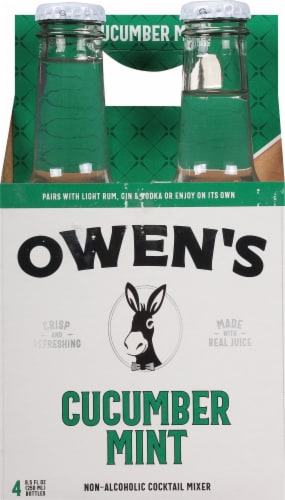 Owen's Craft Mixers Mint Cucumber Lime Cocktail Mixer Perspective: back