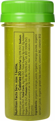 So Good So You Mango Spinach Energy Probiotic Shot Perspective: back
