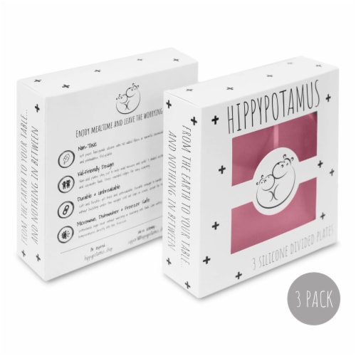 Silicone Suction Plates - Pink, Mint, Lavender Perspective: back