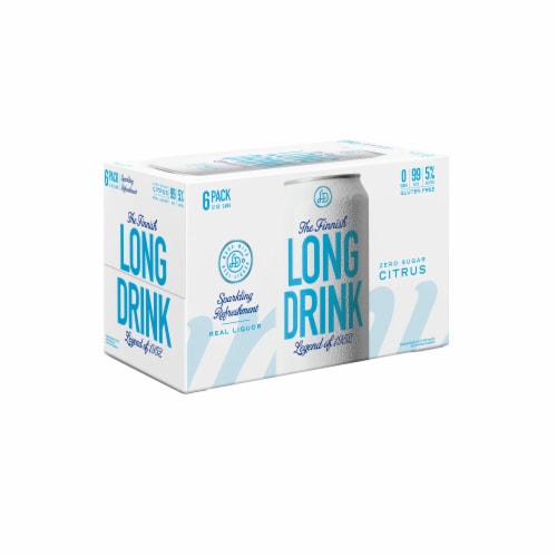 The Finnish Long Drink Zero Cocktail Can Perspective: back