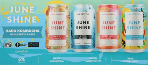 JuneShine Hard Kombucha Oasis Variety Pack Perspective: back