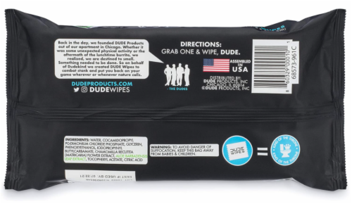 DUDE Wipes® XL Unscented Flushable Wipes Perspective: back