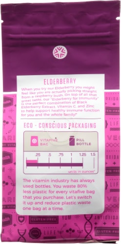 vitafive Elderberry for Immunity Gummies 60 Count Perspective: back