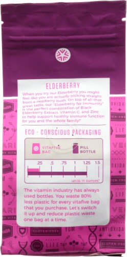 vitafive Elderberry for Immunity Gummies 60 Count Perspective: back