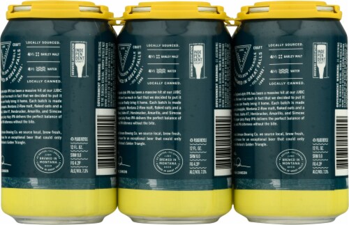 Jeremiah Johnson Brewing Co. Hazy IPA Beer Perspective: back
