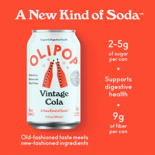 OLIPOP® Vintage Cola Perspective: back