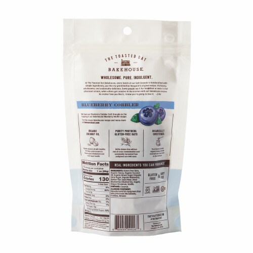 The Toasted Oat Bakehouse® Blueberry Cobbler Soft Granola Perspective: back