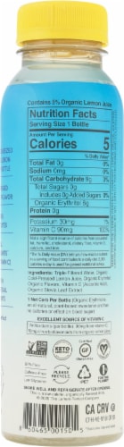 Lemon Perfect® Organic Just Lemon Cold-pressed Bottled Water Perspective: back