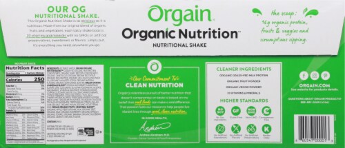 Orgain Organic High Protein Meal Replacement Drink Perspective: back