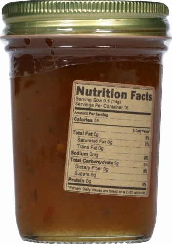 Lucky Clover Farm Peach Jalapeno Jelly Perspective: back