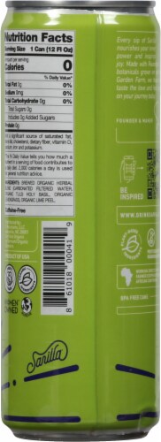 Sarilla Sparkling Unsweetened Tulsi Lime Infusion Perspective: back