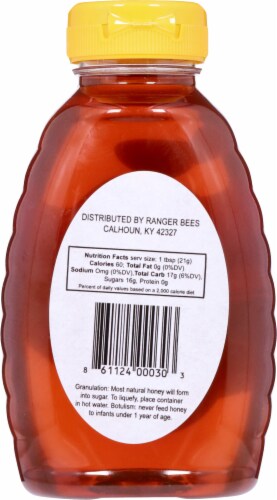 Ranger Bees Raw Unpasteurized Honey Perspective: back