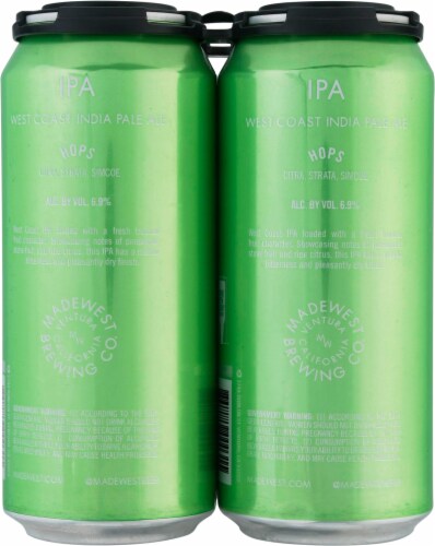 MadeWest Brewing Co. IPA Perspective: back