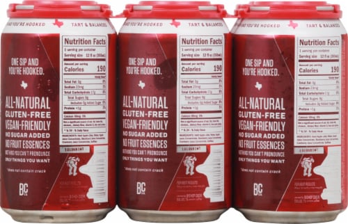 Bishop Cider Co. Crack Berry Texas Craft Cider Perspective: back