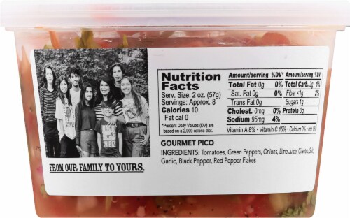 Salsa Queen® Gourmet Pico Salsa Perspective: back