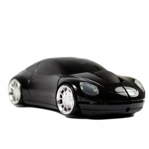 SANOXY 2.4GHz Wireless 3D Car Shape Optical Mouse w/ USB Receiver for PC  (BLACK) Perspective: back