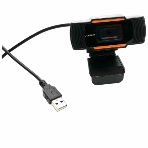 SANOXY 1920 x 1080P HD USB Webcam, supports ZOOM, Teams, online  video chat Perspective: back