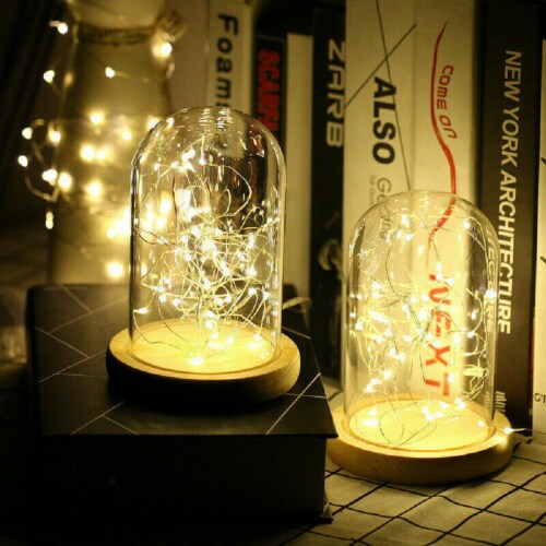 LED Christmas Tree Fairy String Party Lights Lamp Xmas Waterproof (warm white 50 LED) Perspective: back