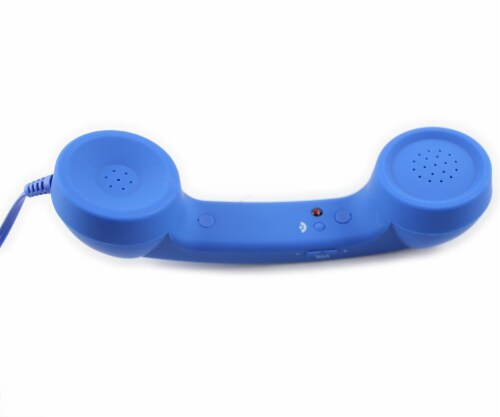 SANOXY Retro Old School Style Handset, 3.5mm (BLUE) Perspective: back