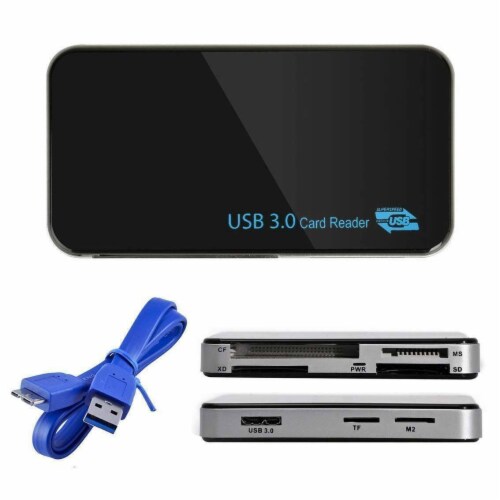 SANOXY USB 3.0 8-in-1 Compact Flash Multi Card Reader CF Adapter Micro SD MS XD 5Gbps Perspective: back