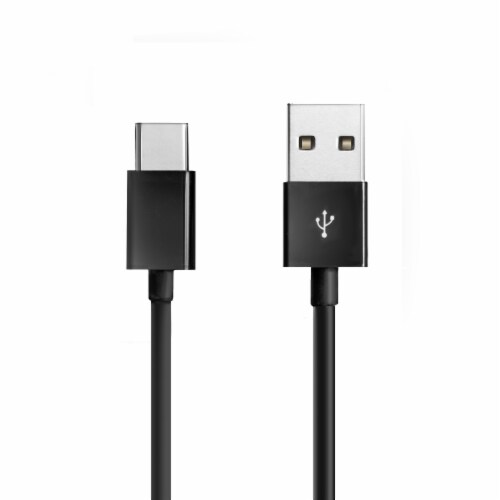SANOXY USB Type-C to USB-A 2.0 Male Charger Cable, 3 Feet, Black Perspective: back