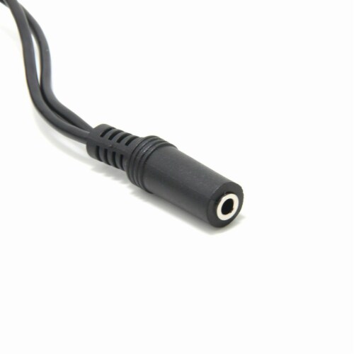 1.5FT 2 Female to 1 Male Gold Plated 3.5mm Audio Y Splitter Headphone Cable Foot Perspective: back