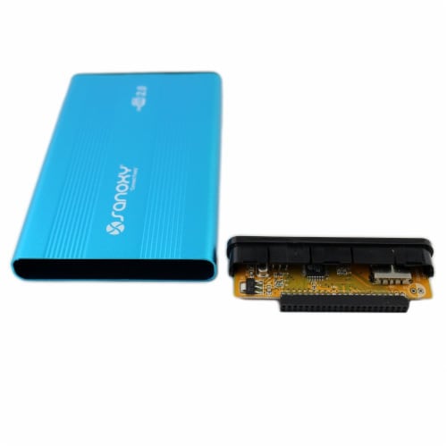 SANOXY USB 2.0 Slim External DVD ROM CD-RW Combo Portable Drive (BLACK) Perspective: back