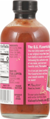 Tia Lupita® Hot Sauce Perspective: back