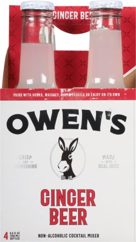 Owens Ginger Beer & Lime Non-Alcoholic Craft Mixers Perspective: back