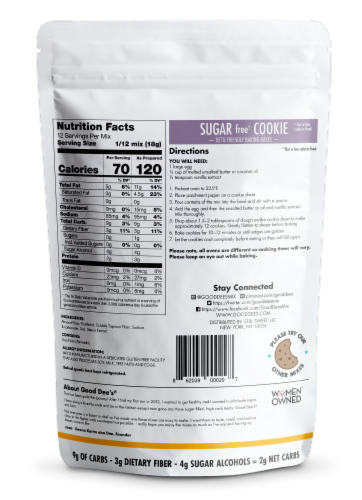 Low Carb Baking Mix, Sugar Cookie Mix,Keto Baking Mix, No Sugar Added, Dairy-Free,Gluten Free Perspective: back