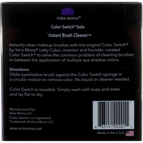 Vera Mona Color Switch Brush Cleaner Solo 2 oz Perspective: back