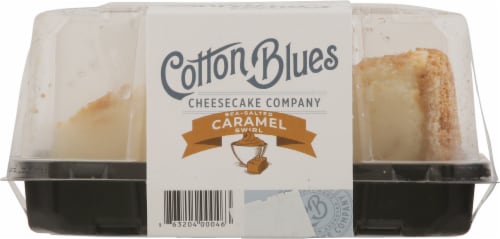 Cotton Blues Cheesecake Co. Sea-Salted Caramel Swirl Cheesecake Slice Perspective: back
