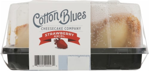 Cotton Blues Cheesecake Company Single Slice Strawberry Swirl Cheesecake Perspective: back