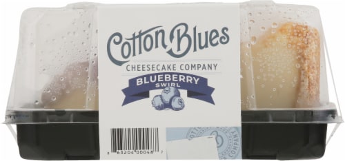 Cotton Blues Cheesecake Company Single Slice Blueberry Swirl Cheesecake Perspective: back