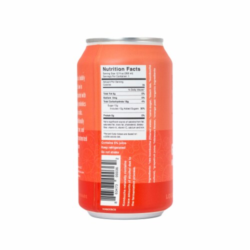 Elixir Grapefruit Kombucha Beverage Perspective: back