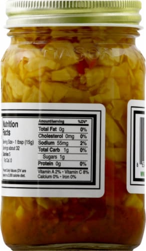 Doux South Chow Chow Pickled Cabbage Perspective: back