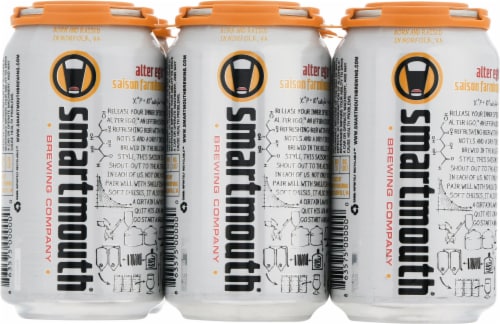 Smartmouth Brewing Company Alter Ego Saison Farmhouse Ale Perspective: back