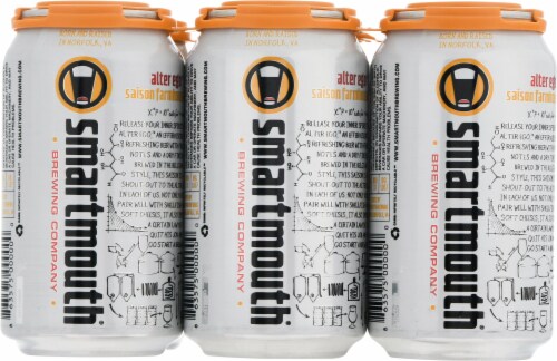 Smartmouth Brewing Company Alter Ego Saison Farmhouse Ale Perspective: back